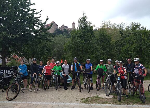 Nördlinger Biobiker beim Stadtradeln in Harburg
