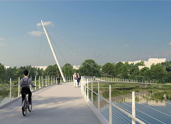 Die neue Ruhrbrücke